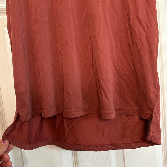 Mauve Colored, Aztec Style Shirt Pocket Tank Top - Picture 5 of 5